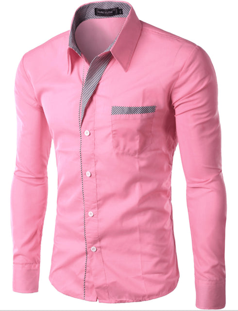 Men's Simple Long Sleeve Shirt